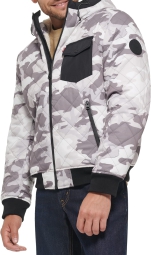 Мужской бомбер Levi's куртка с подкладкой из шерпы 1159802811 (Камуфляж, S)