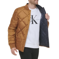 Мужская двусторонняя куртка-бомбер Calvin Klein 1159804146 (Коричневый/Синий, L)
