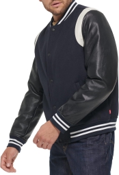 Чоловіча куртка-бомбер Levi's 1159809981 (Білий/синій, XL)