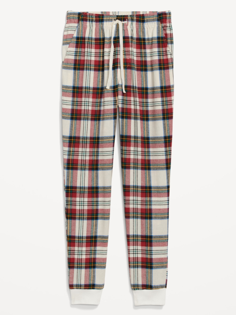 Пижамные штаны Old Navy фланелевые джоггеры 1159768888 (Белый/Красный, L)