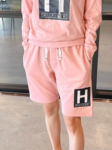 Мужские шорты Tommy Hilfiger пижамные 1159783187 (Розовый, M)