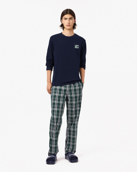 Мужской lounge лонгслив Lacoste 1159829575 (Синий M)