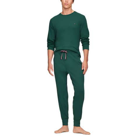 Домашний лонгслив Tommy Hilfiger кофта 1159834807 (Зеленый L)