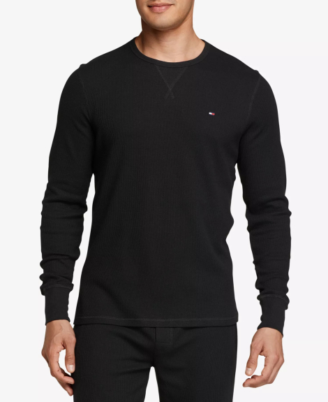 Мужской домашний комплект Tommy Hilfiger лонгслив и штаны 1159834815 (Черный M)