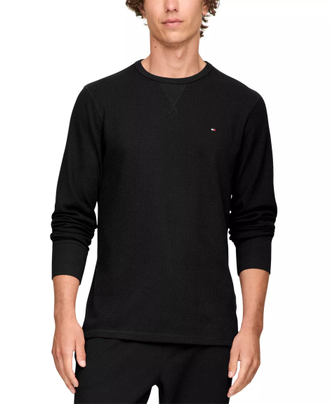 Мужской домашний комплект Tommy Hilfiger лонгслив и штаны 1159834815 (Черный M)