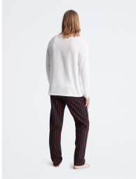 Чоловічий домашній комплект Calvin Klein піжама з логотипом 1159774300 (Білий чорний, L)
