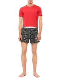 Мужской домашний комплект Calvin Klein футболка и трусы боксеры 1159805046 (Красный/Черный, XL)