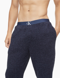 Мужские плюшевые джоггеры Calvin Klein домашние штаны 1159776969 (Синий, M)