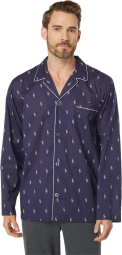 Домашня чоловіча сорочка Polo Ralph Lauren 1159795348 (Білий/синій, L)