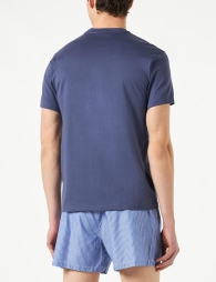 Мужской домашний комплект Emporio Armani футболка и трусы боксеры 1159798490 (Синий, XL)