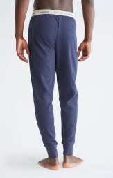 Чоловічі вафельні джогери Calvin Klein домашні штани 1159799556 (Білий/синій, L)