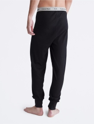 Чоловічі вафельні джогери Calvin Klein домашні штани 1159799627 (Чорний, L)