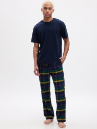 Пижамные фланелевые мужские штаны GAP 1159800395 (Зеленый, M)