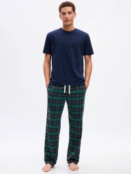 Пижамные фланелевые мужские штаны GAP 1159801479 (Зеленый, S)