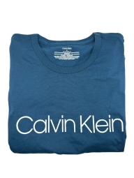 Чоловіча футболка Calvin Klein з логотипом 1159815238  (Білий/синій M) 1159815238 (Білий/синій, M)