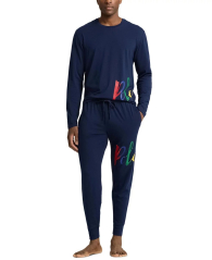 Чоловічий лонгслів Polo Ralph Lauren кофта з логотипом 1159834207 (Синій M)