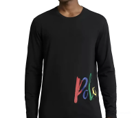 Чоловічий лонгслів Polo Ralph Lauren кофта з логотипом 1159834954 (Чорний L)