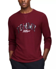 Чоловічий лонгслів Tommy Hilfiger кофта 1159837486 (Бордовий M)