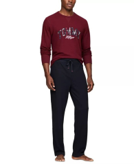 Чоловічий лонгслів Tommy Hilfiger кофта 1159837486 (Бордовий M)