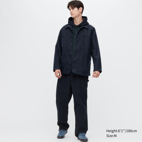 Джинсовая куртка на пуговицах UNIQLO 1159772983 (Синий, M)