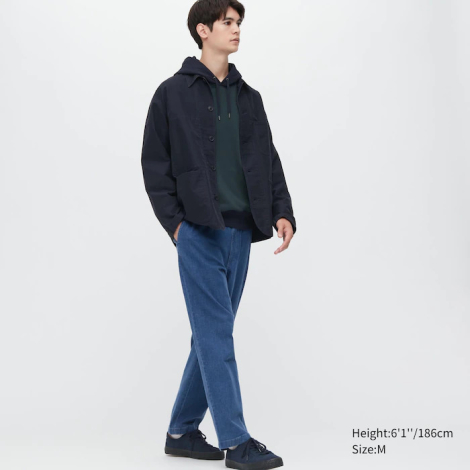 Джинсовая куртка на пуговицах UNIQLO 1159772983 (Синий, M)