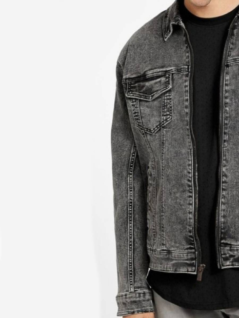 Мужская джинсовая куртка GUESS 1159836766 (Черный M)