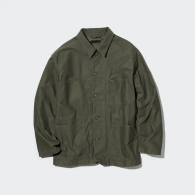 Джинсовая куртка на пуговицах UNIQLO 1159774307 (Зеленый, XS)