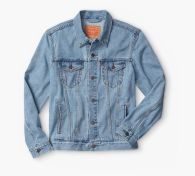 Мужская джинсовая куртка Levi's джинсовка 1159791170 (Голубой, S)