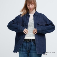 Джинсовая куртка на пуговицах UNIQLO 1159795023 (Синий, M)