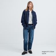 Джинсовая куртка на пуговицах UNIQLO 1159795023 (Синий, M)