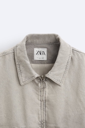 Мужская джинсовая куртка ZARA 1159800684 (Голубой, M)