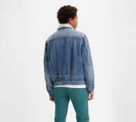 Чоловіча джинсова куртка Levi's утеплена 1159801320 (Білий/синій, M)