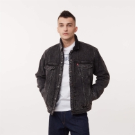 Мужская джинсовая куртка Levi's утепленная 1159801630 (Серый, XXL)
