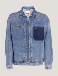 Джинсова куртка оверсайз Tommy Hilfiger 1159804085 (Білий/синій, L)