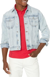 Мужская джинсовая куртка Armani Exchange 1159807309 (Голубой, XS)