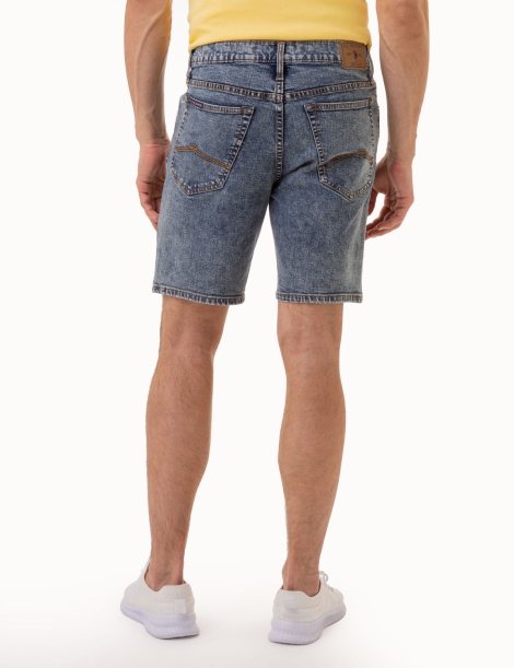 Чоловічі джинсові шорти U.S. Polo Assn 1159807941 (Білий/синій, 40)