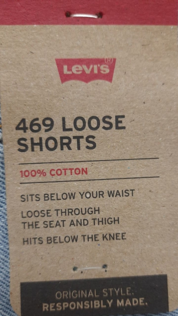 Чоловічі джинсові шорти Levi's 1159815788  (Блакитний W60)