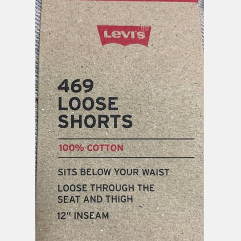 Мужские джинсовые шорты 469 Levi's 1159821605 (Серый 38W)