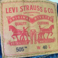 Чоловічі джинсові шорти Levi&#39;s 505 1159827598 (Синій 40W)