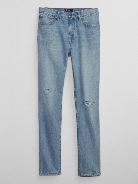 Мужские прямые джинсы GAP 1159788100 (Голубой, 33W 32L)
