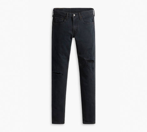 Чоловічі джинси скіні Levi's штани з рваними деталями оригінал