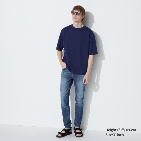 Мужские джинсы Skinny UNIQLO 1159814805 (Синий 35W 34L)