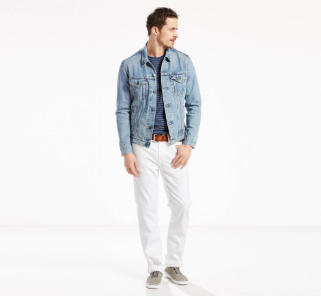 Мужские джинсы Levi's 514 Straight Fit 1159815326 (Белый 34W 32L)