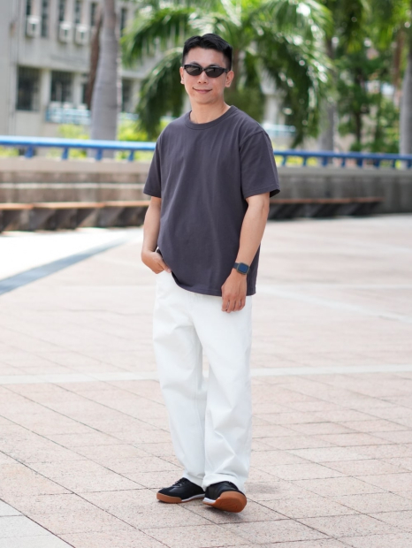 Чоловічі джинси широкі UNIQLO 1159834956 (Блакитний 34)