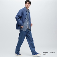 Джинси UNIQLO оригінал 1159786621 (Білий/синій, M)