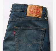 Стильні чоловічі джинси Levi's 1159799755 (Білий/синій, 32W 34L)