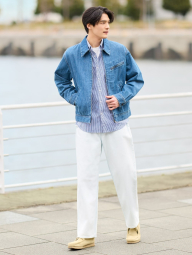 Чоловічі джинси широкі UNIQLO 1159834956 (Блакитний 34)