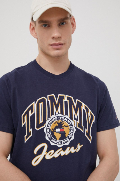 Футболка Tommy Hilfiger с логотипом Tommy Jeans 1159768528 (Синий, 5XL)