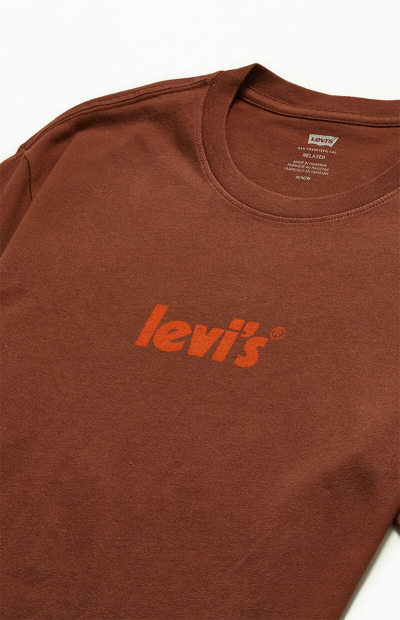 Футболка мужская Levi's с логотипом 1159774836 (Коричневый, L)