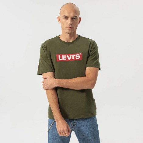 Футболка мужская Levi's с коротким рукавом 1159775190 (Зеленый, L)